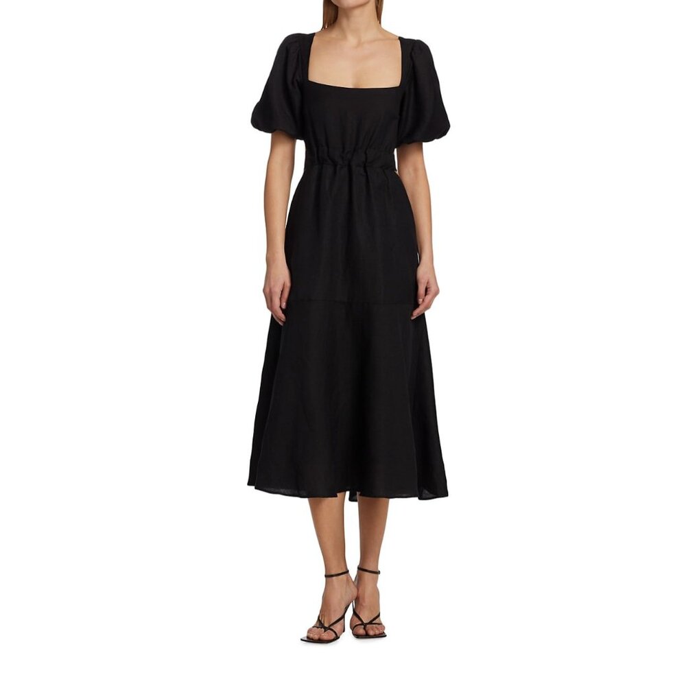 ASTR The Label Angeles Linen Blend Dress XS